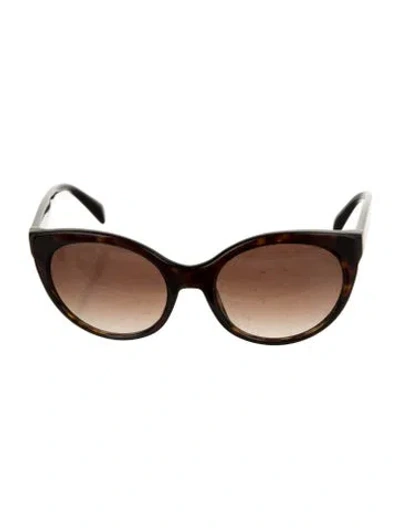 Pre-owned Prada Cat-eye Gradient Sunglasses In Brown