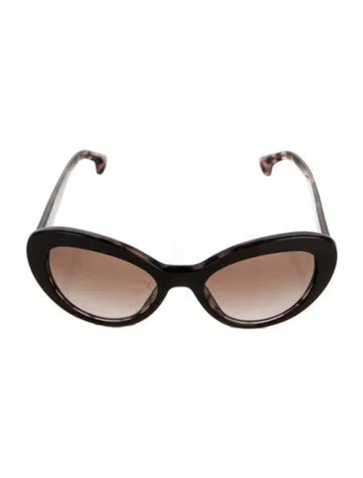 Pre-owned Prada Cat-eye Gradient Sunglasses In Brown