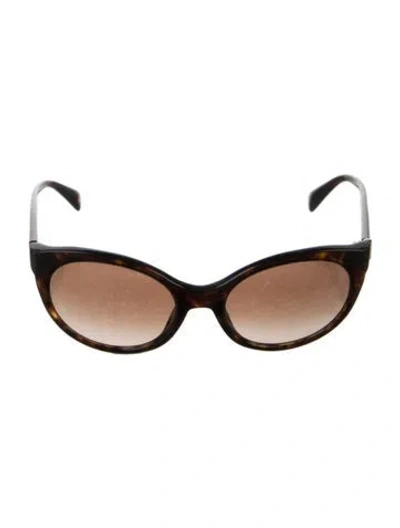 Pre-owned Prada Cat-eye Gradient Sunglasses In Brown