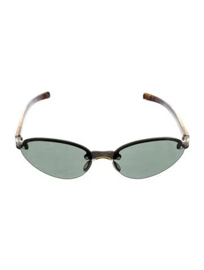 Pre-owned Prada Cat-eye Gradient Sunglasses In Brown