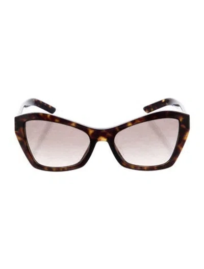 Pre-owned Prada Cat-eye Gradient Sunglasses In Brown