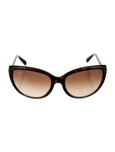 Pre-owned Prada Cat-eye Gradient Sunglasses In Brown