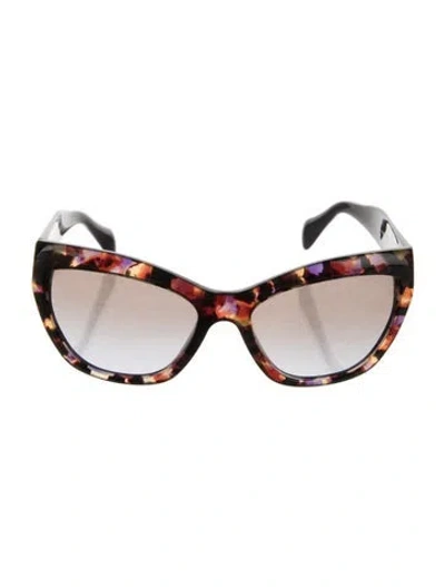 Pre-owned Prada Cat-eye Gradient Sunglasses In Brown