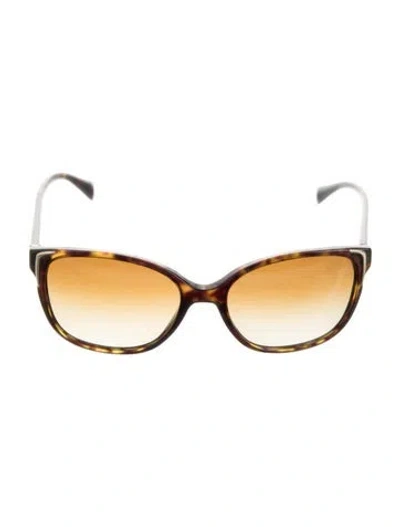 Pre-owned Prada Cat-eye Gradient Sunglasses In Brown