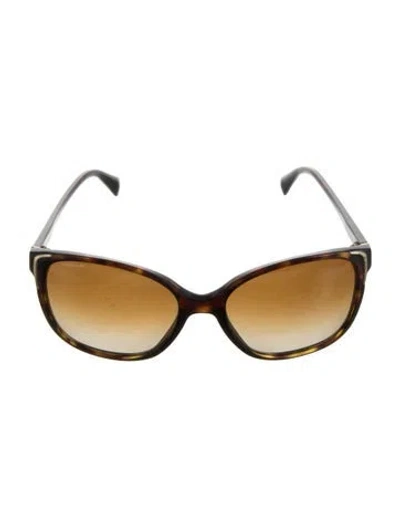 Pre-owned Prada Cat-eye Gradient Sunglasses In Brown