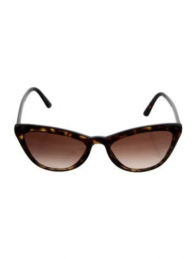 Pre-owned Prada Cat-eye Gradient Sunglasses In Brown