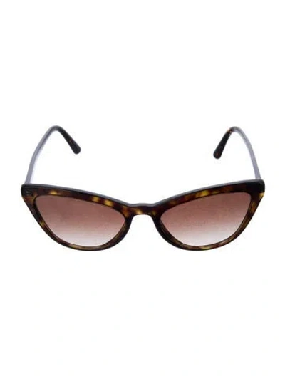 Pre-owned Prada Cat-eye Gradient Sunglasses In Brown