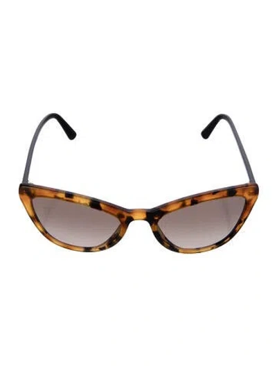 Pre-owned Prada Cat-eye Gradient Sunglasses In Brown