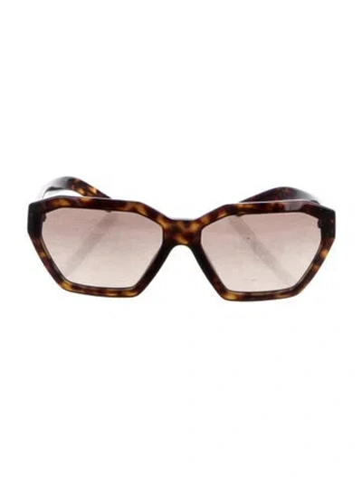 Pre-owned Prada Cat-eye Gradient Sunglasses In Brown