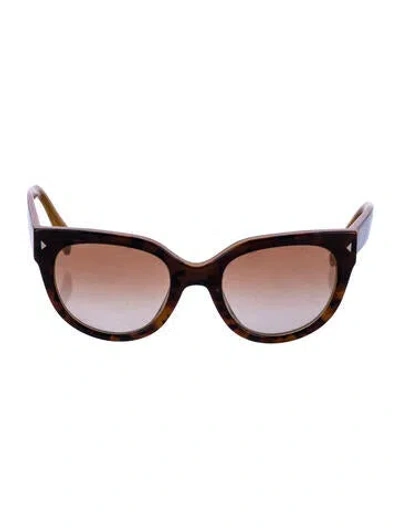 Pre-owned Prada Cat-eye Gradient Sunglasses In Brown
