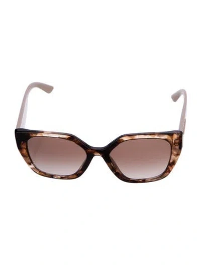 Pre-owned Prada Cat-eye Gradient Sunglasses In Brown