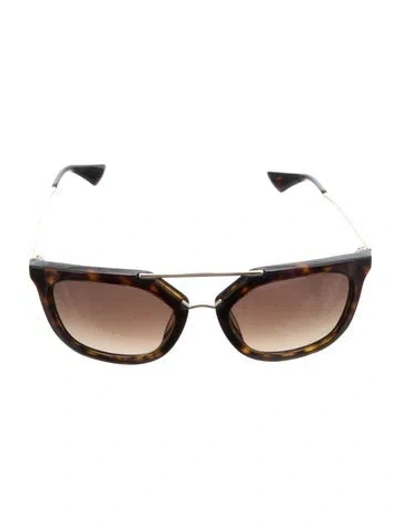Pre-owned Prada Cat-eye Gradient Sunglasses In Brown