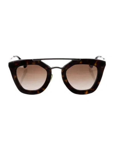 Pre-owned Prada Cat-eye Gradient Sunglasses In Brown