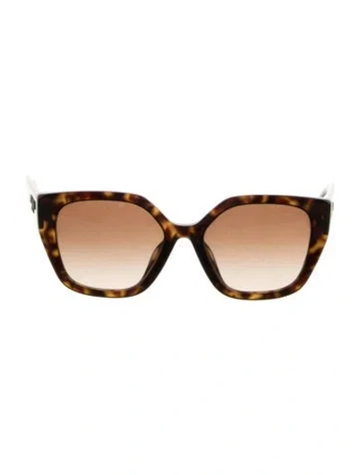 Pre-owned Prada Cat-eye Gradient Sunglasses In Brown