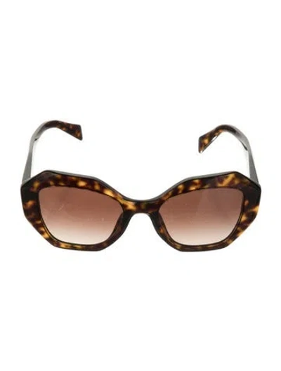 Pre-owned Prada Cat-eye Gradient Sunglasses In Brown