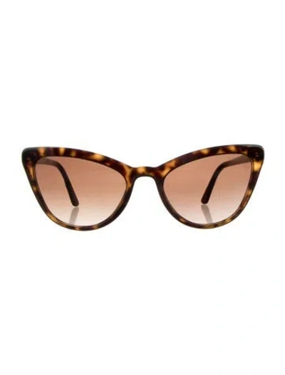 Pre-owned Prada Cat-eye Gradient Sunglasses In Brown
