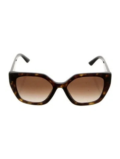Pre-owned Prada Cat-eye Gradient Sunglasses In Brown