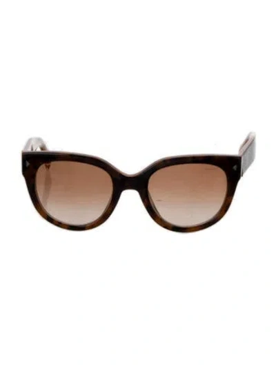 Pre-owned Prada Cat-eye Gradient Sunglasses In Brown