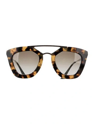 Pre-owned Prada Cat-eye Gradient Sunglasses In Brown