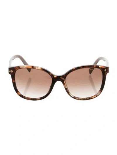 Pre-owned Prada Cat-eye Gradient Sunglasses In Brown