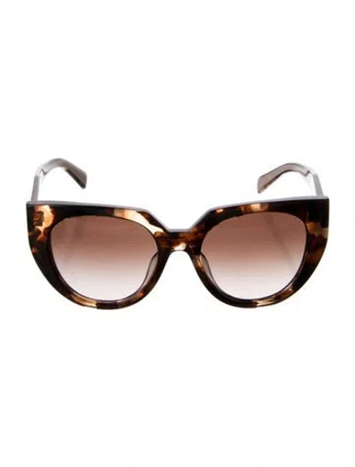 Pre-owned Prada Cat-eye Gradient Sunglasses In Brown