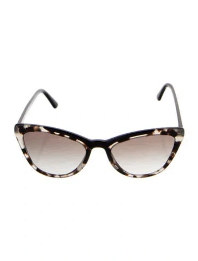 Pre-owned Prada Cat-eye Gradient Sunglasses In Brown/grey