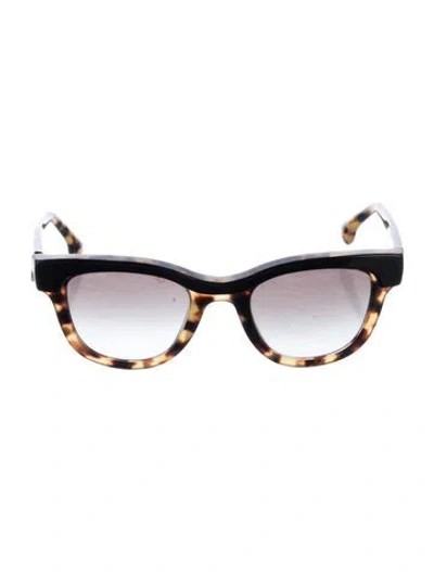 Pre-owned Prada Cat-eye Gradient Sunglasses In Brown/yellow