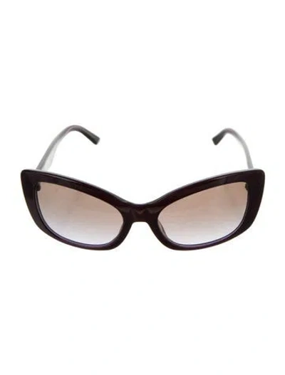 Pre-owned Prada Cat-eye Gradient Sunglasses In Burgundy