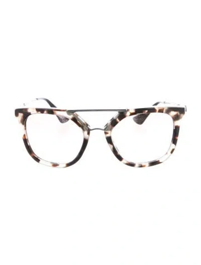 Pre-owned Prada Cat-eye Gradient Sunglasses In Gray