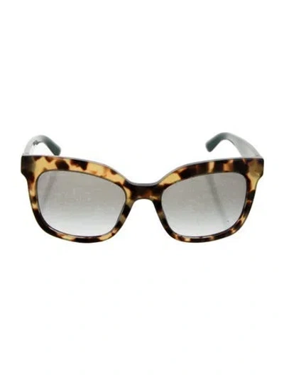Pre-owned Prada Cat-eye Gradient Sunglasses In Green