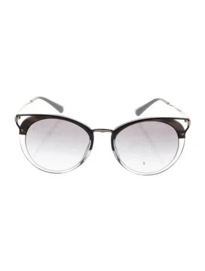 Pre-owned Prada Cat-eye Gradient Sunglasses In Grey
