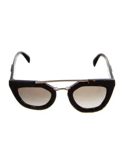 Pre-owned Prada Cat-eye Gradient Sunglasses In Multi