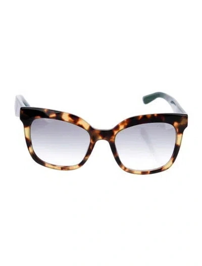 Pre-owned Prada Cat-eye Gradient Sunglasses In Multi