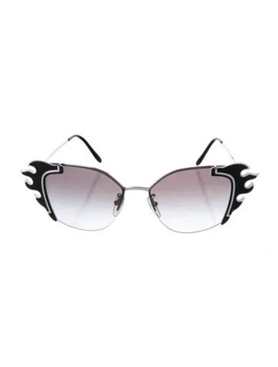 Pre-owned Prada Cat-eye Gradient Sunglasses In Multi
