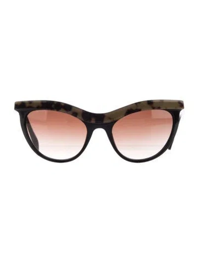 Pre-owned Prada Cat-eye Gradient Sunglasses In Multi