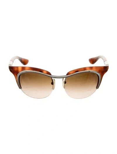 Pre-owned Prada Cat-eye Gradient Sunglasses In Neutral