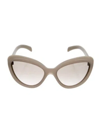Pre-owned Prada Cat-eye Gradient Sunglasses In Neutral