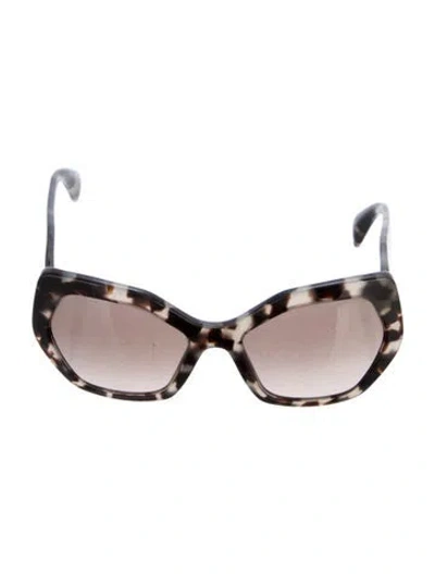 Pre-owned Prada Cat-eye Gradient Sunglasses In Neutral