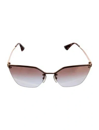 Pre-owned Prada Cat-eye Gradient Sunglasses In Neutral