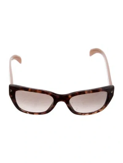 Pre-owned Prada Cat-eye Gradient Sunglasses In Neutral