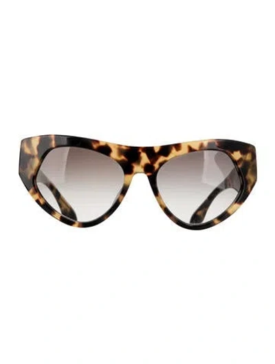 Pre-owned Prada Cat-eye Gradient Sunglasses In Neutral