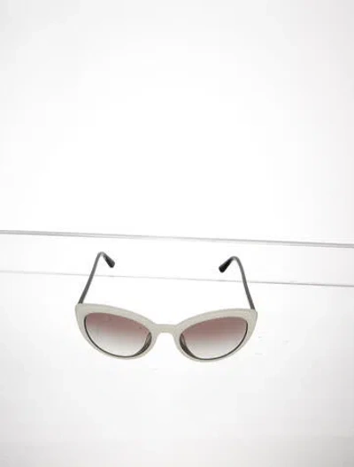 Pre-owned Prada Cat-eye Gradient Sunglasses In White