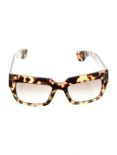 Pre-owned Prada Cat-eye Gradient Sunglasses In Yellow
