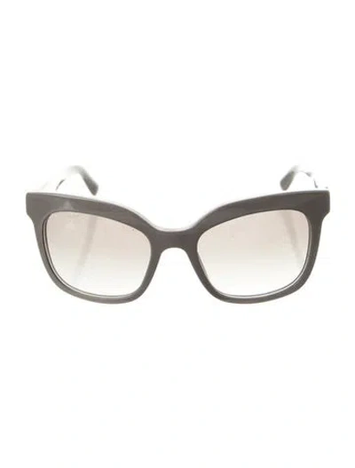 Pre-owned Prada Cat-eye Mirrored Sunglasses In Gray