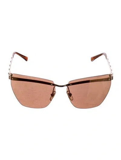 Pre-owned Prada Cat-eye Mirrored Sunglasses In Pink