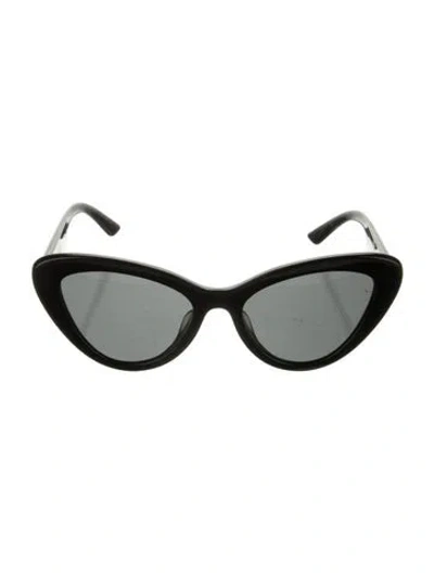 Pre-owned Prada Cat-eye Tinted Sunglasses In Black