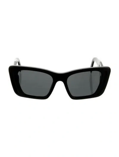Pre-owned Prada Cat-eye Tinted Sunglasses In Black