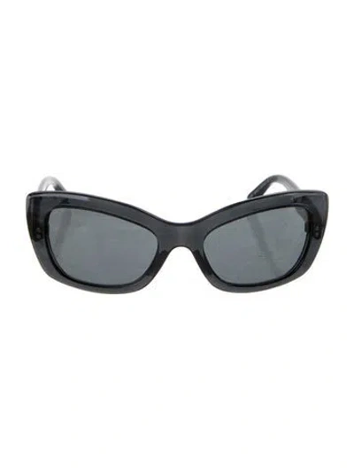 Pre-owned Prada Cat-eye Tinted Sunglasses In Black
