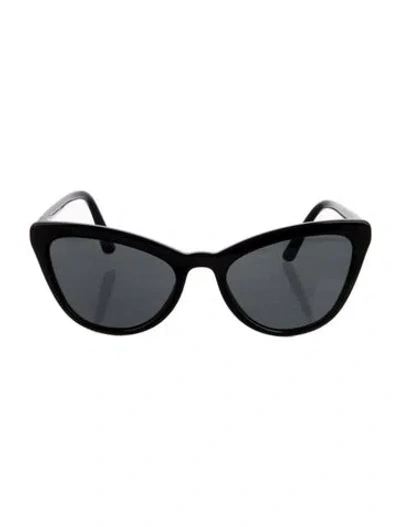 Pre-owned Prada Cat-eye Tinted Sunglasses In Black
