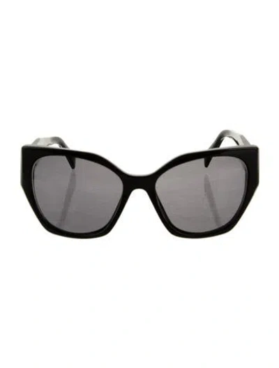 Pre-owned Prada Cat-eye Tinted Sunglasses In Black